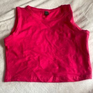 Hot pink shein tank top